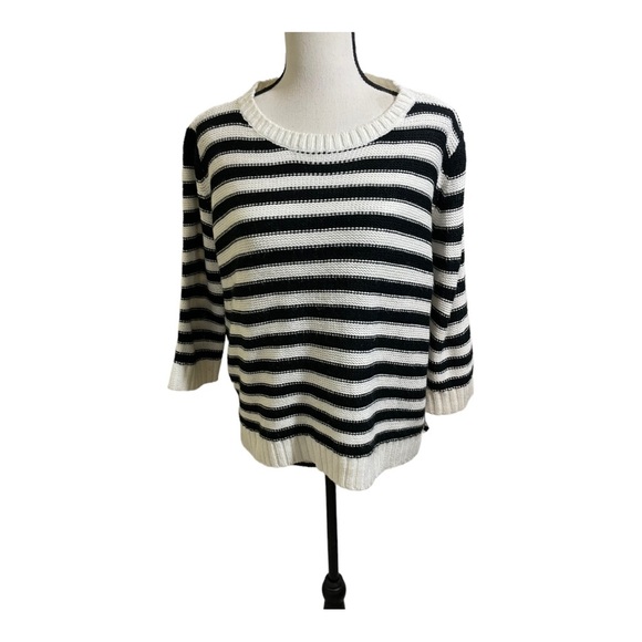 Jacqueline de yong womens Oakland 3/4 high low boatneck sweater size medium - Picture 1 of 9